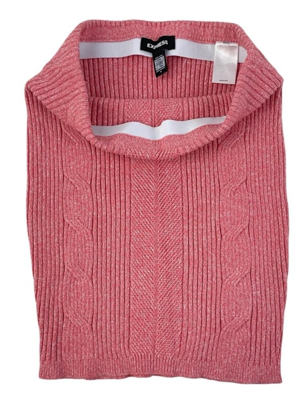 Express Pink Cable-Knit Mini Pencil Skirt Womens Size Medium NWOT